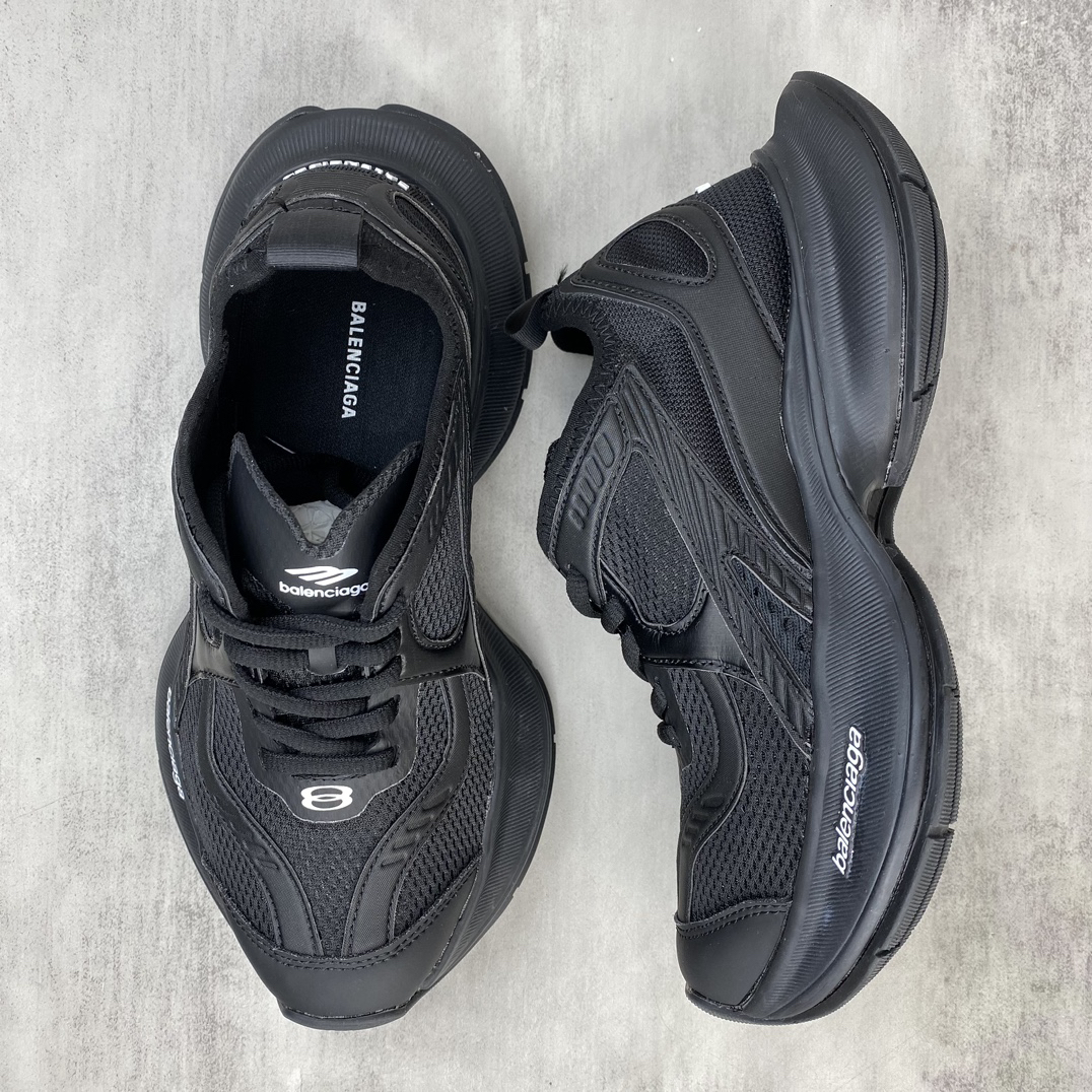 Balenciaga Breathable Running Shoes Black