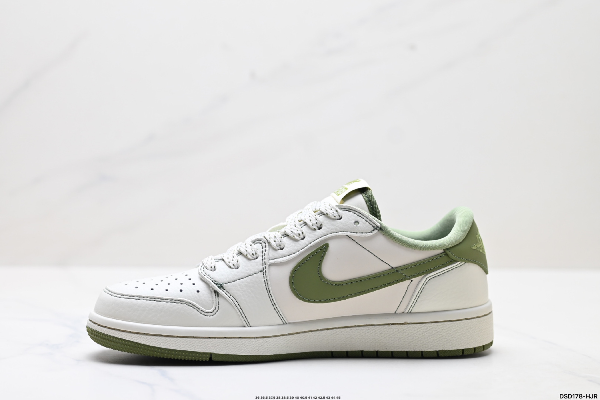 Nike Air Jordan 1 Low Undefeated Custom White Green