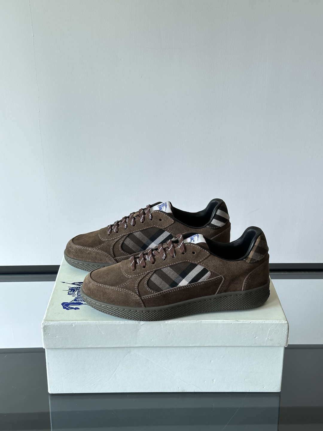 Burberry Vintage Check Sneakers Brown