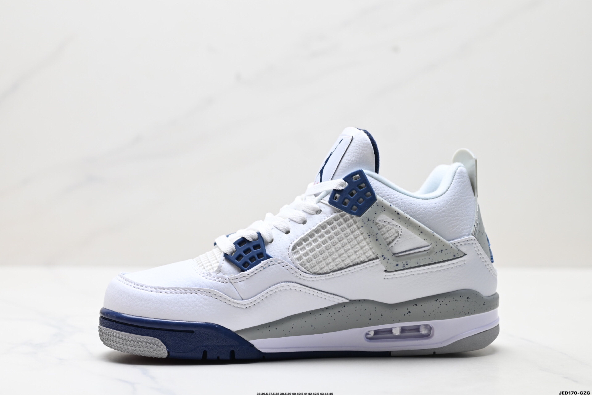 Jordan Air 4 Retro Mid Sneakers White/Blue