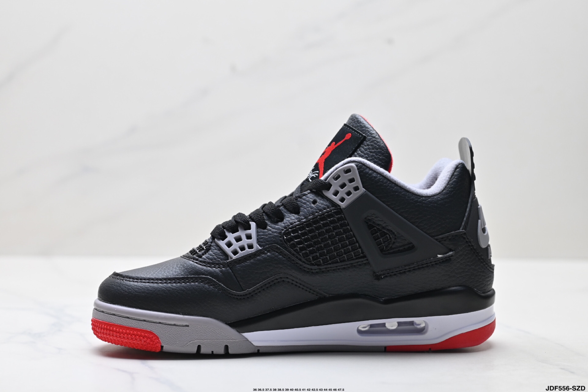 Jordan Air 4 Retro Mid Top Sneakers Black/Red