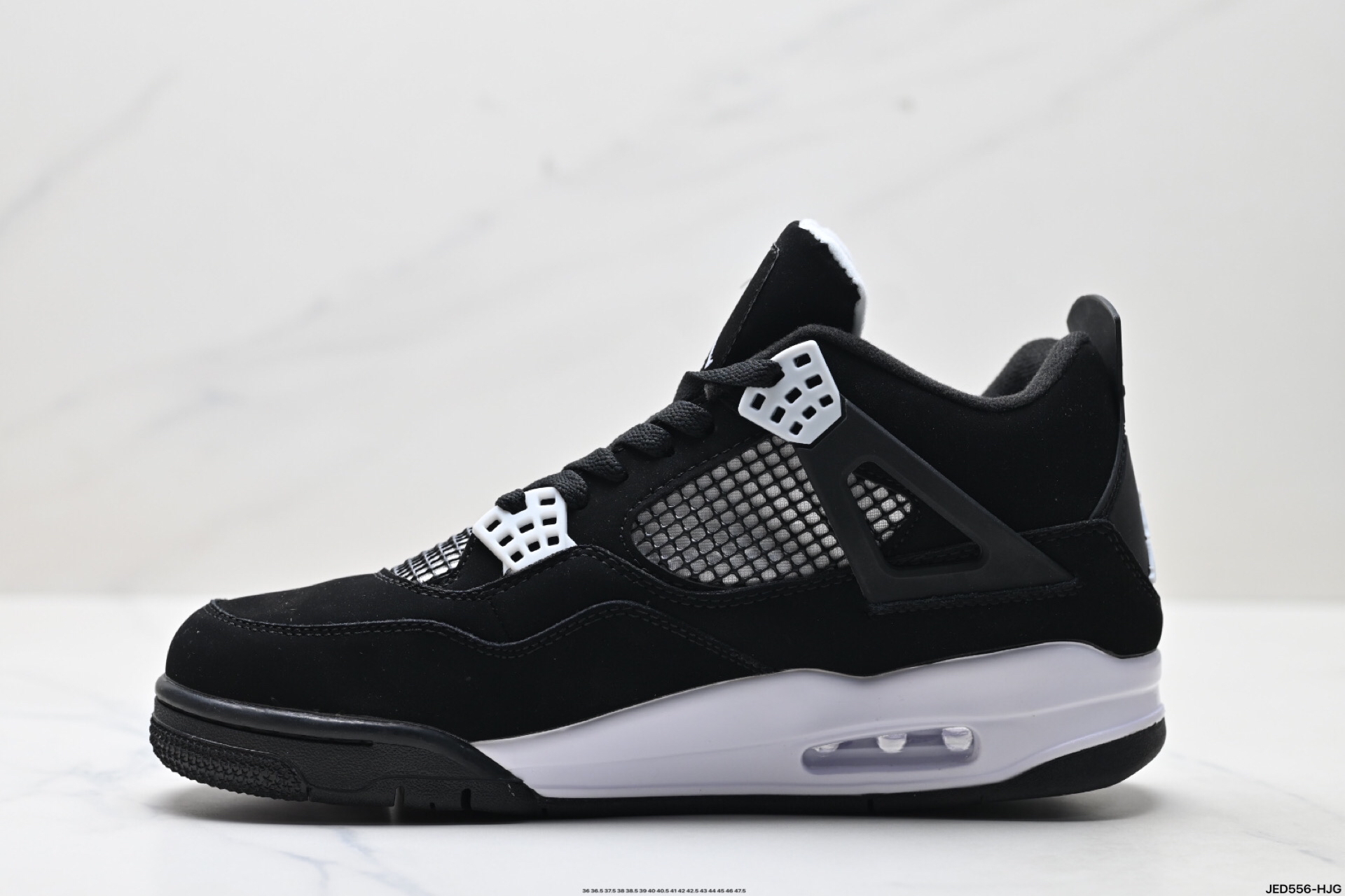 Jordan Air 4 Retro Mid Top Sneakers Black/White