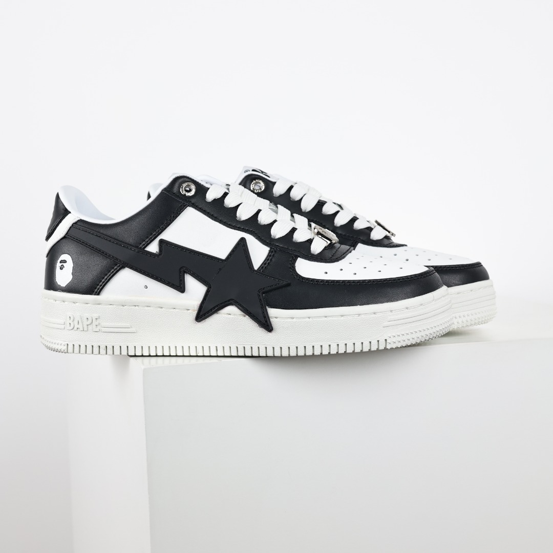 A Bathing Ape BAPE STA Low Sneakers Black/White