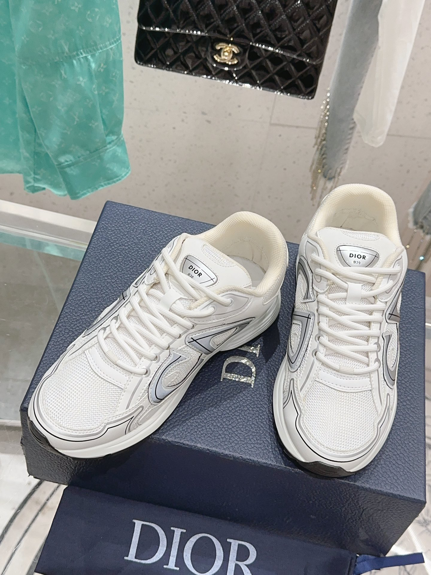 Dior B30 Low-Top Sneakers White