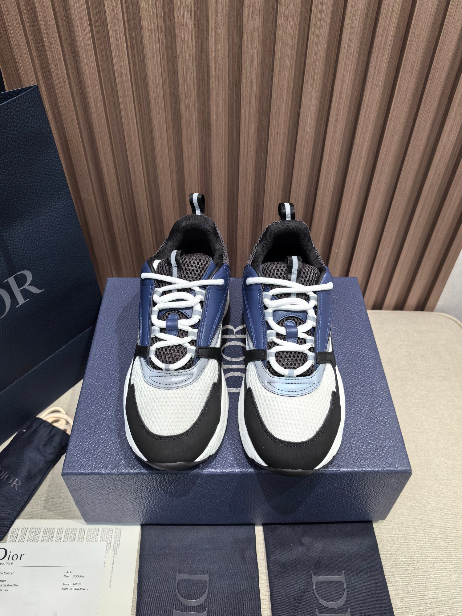 Dior B22 Low-Top Chunky Sneakers Blue