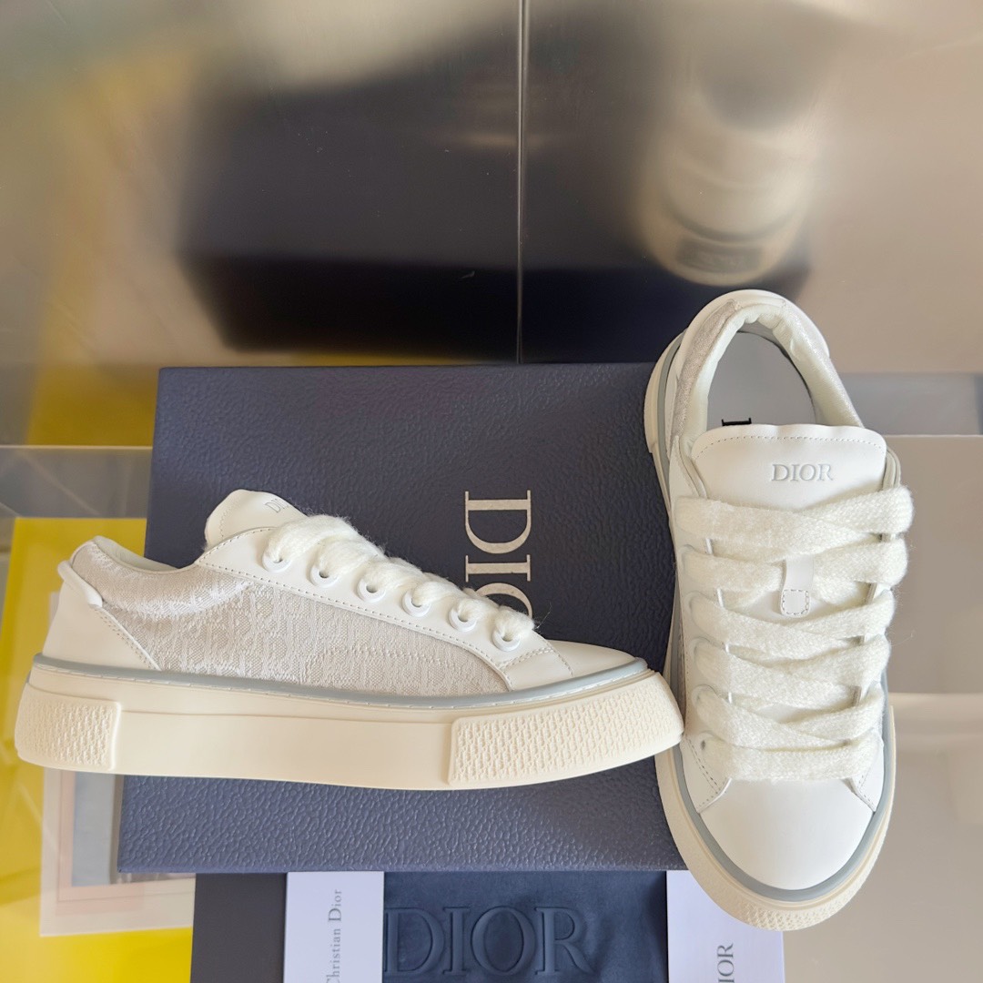 Dior B33 Oblique Jacquard Sneakers White