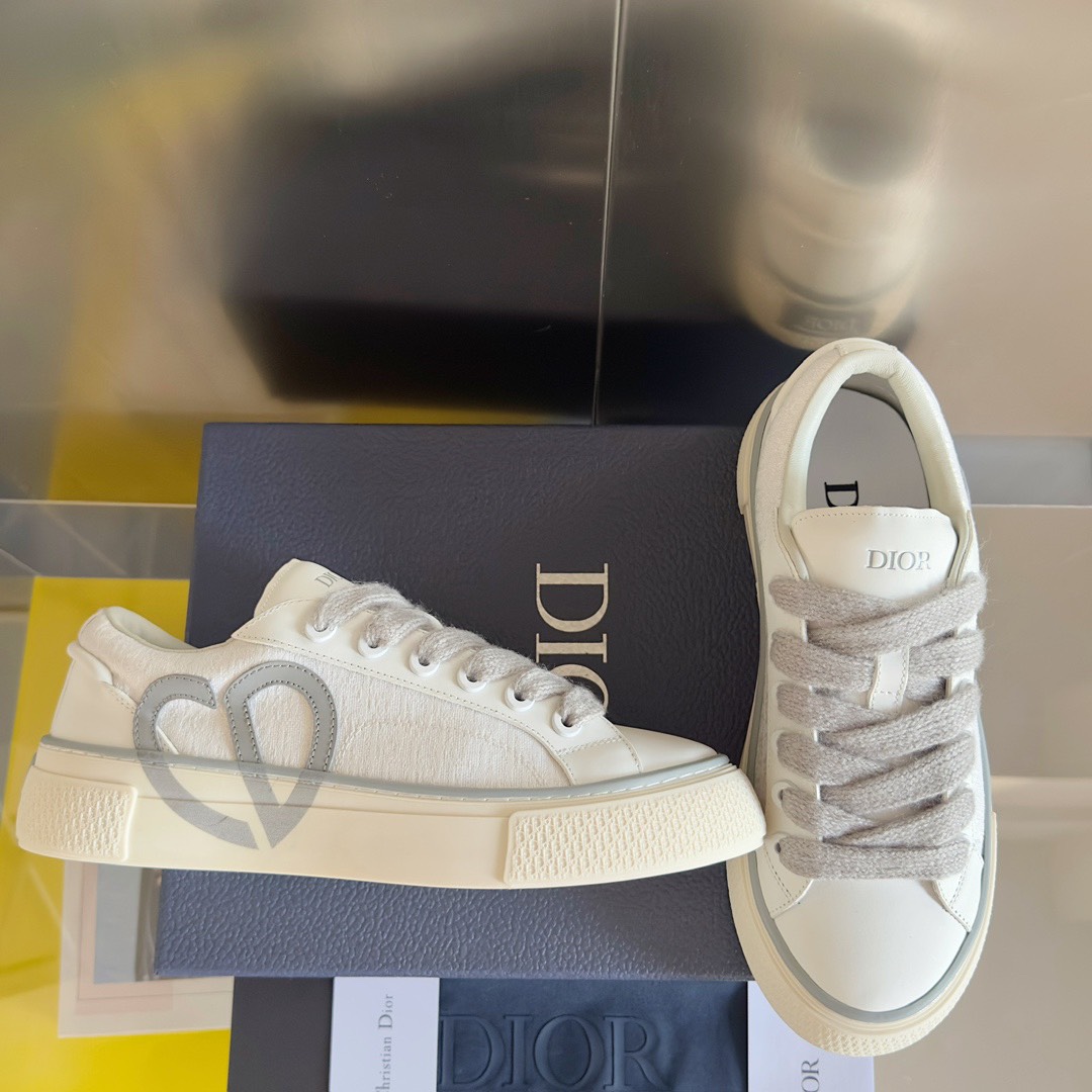 Dior x Denim Tears B33 Low-Top Sneakers White/Grey