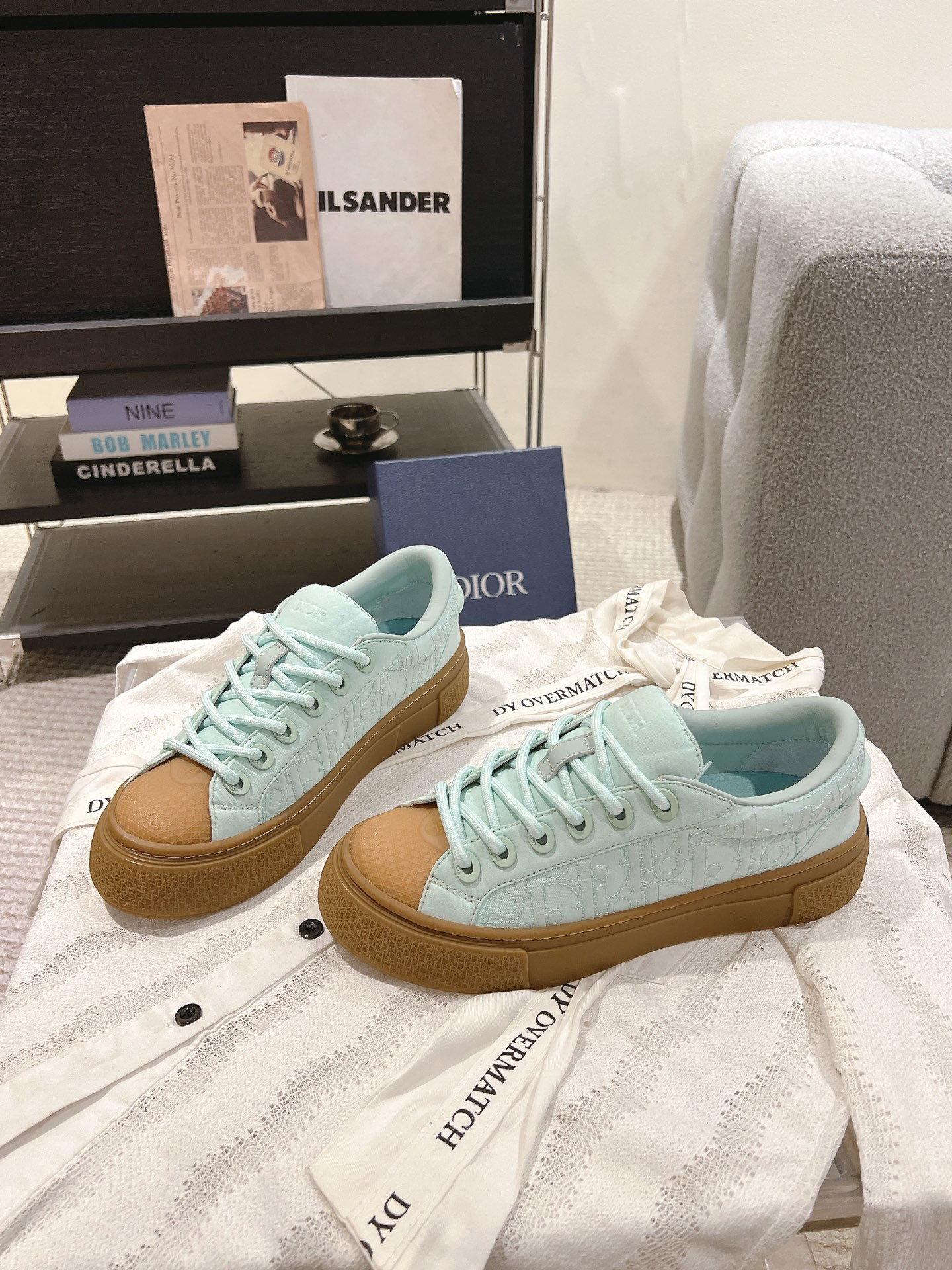 Dior B33 Low-Top Sneakers Mint