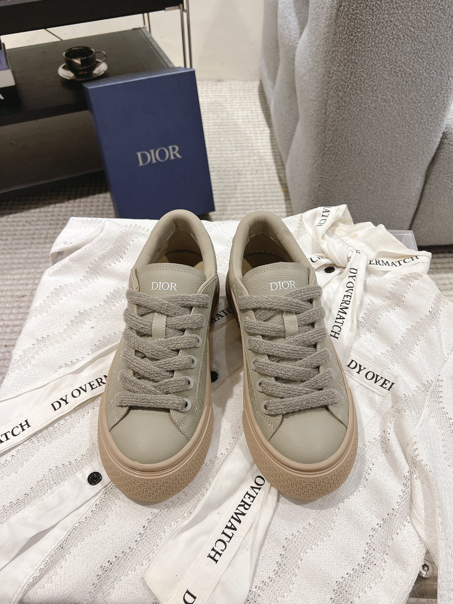 Dior B33 CD Diamond Sneakers Gray