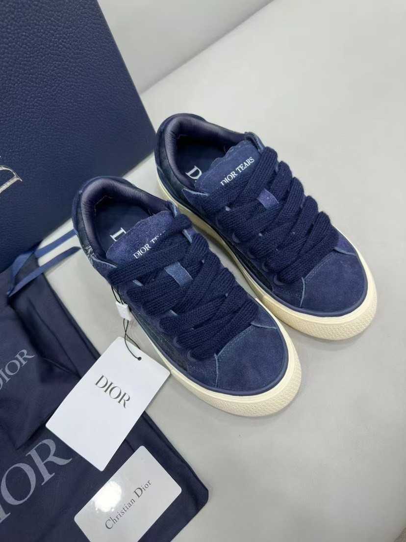 Dior B33 Oblique Low Sneakers Navy/White