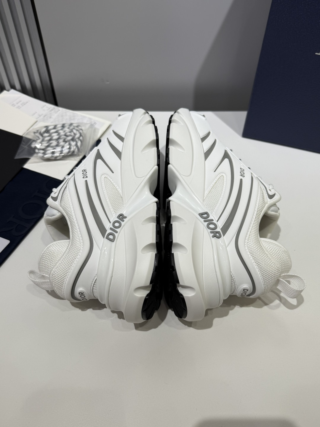 Dior B44 Blade Chunky Sneakers White