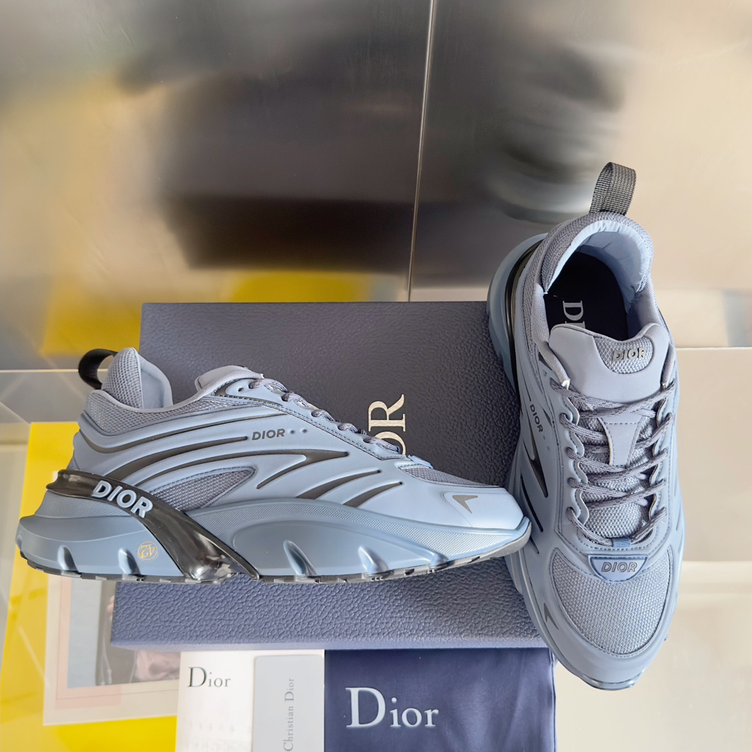 Dior B44 Blade Chunky Running Sneakers Blue