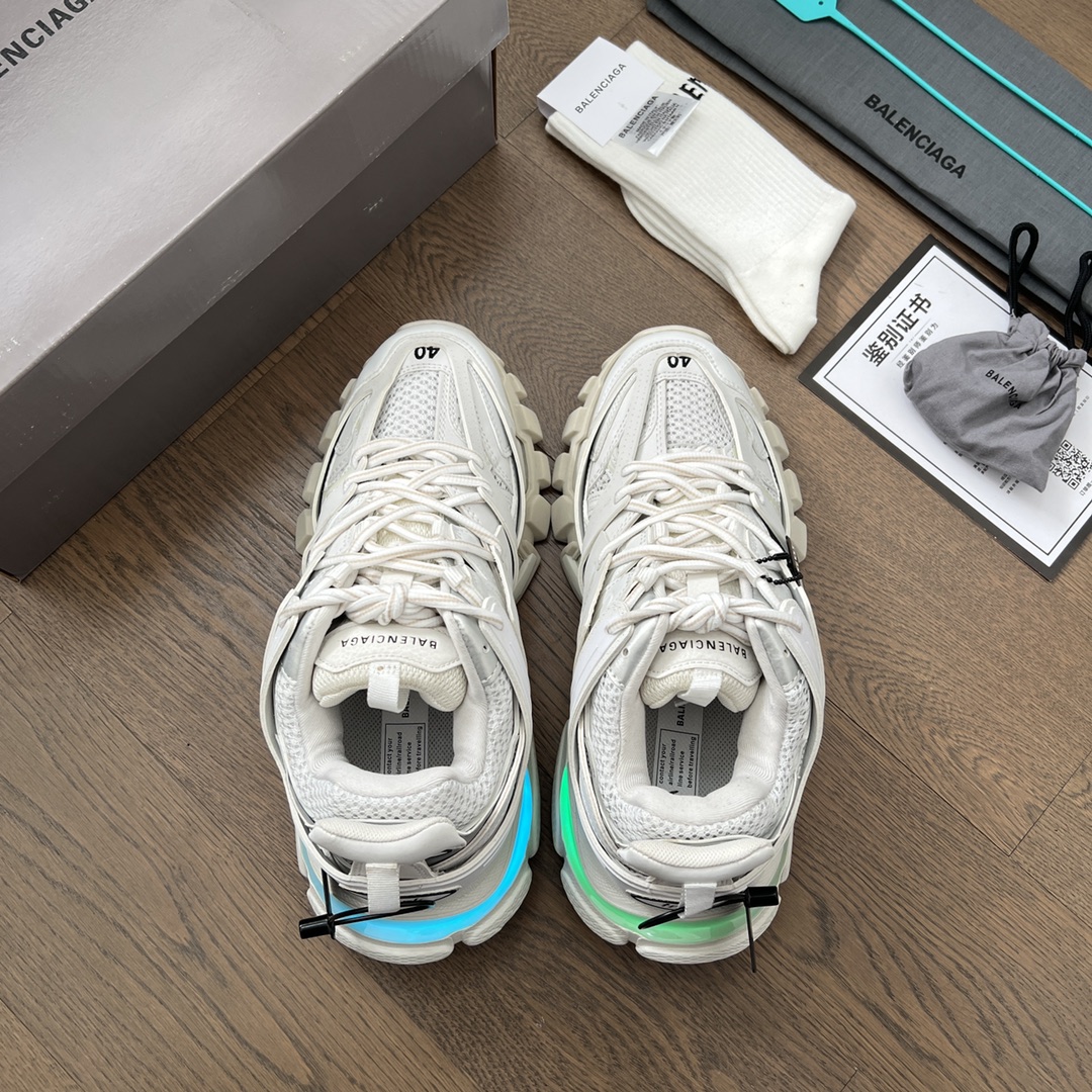 Balenciaga Track Trainer LED Sneakers White