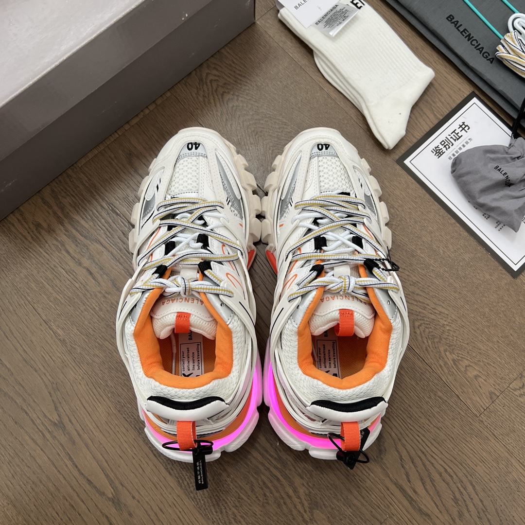 Balenciaga Track Trainer LED Sneakers White
