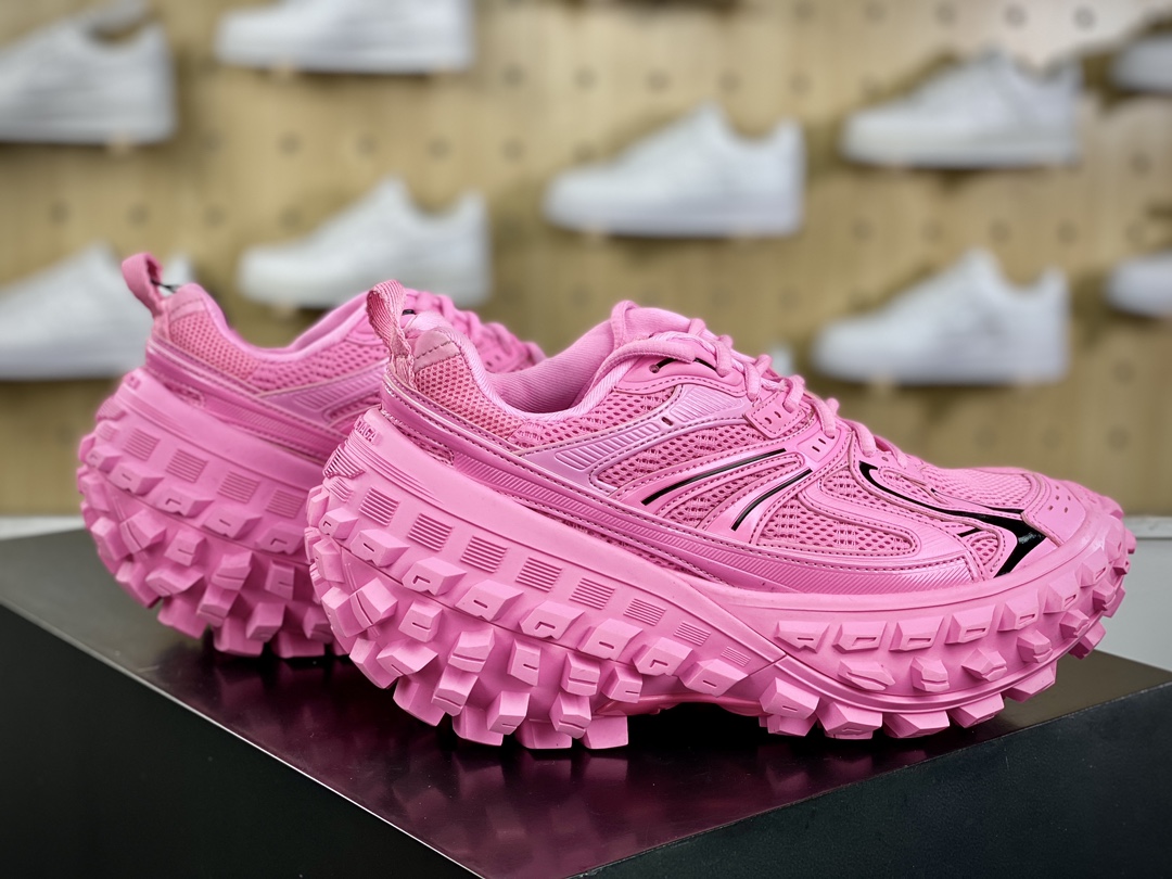 Balenciaga Defender Platform Sneakers Fluorescent Pink