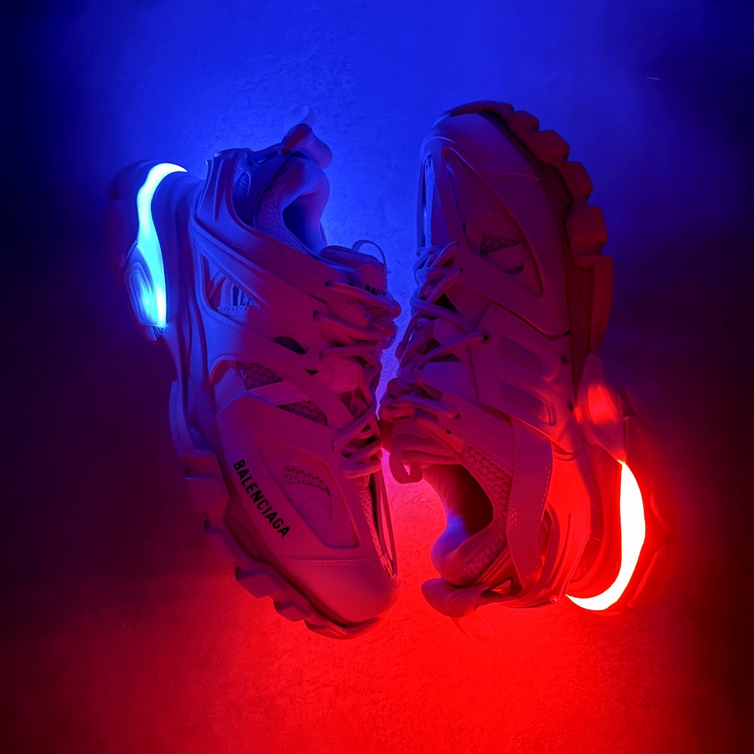 Balenciaga Track LED Trainers White