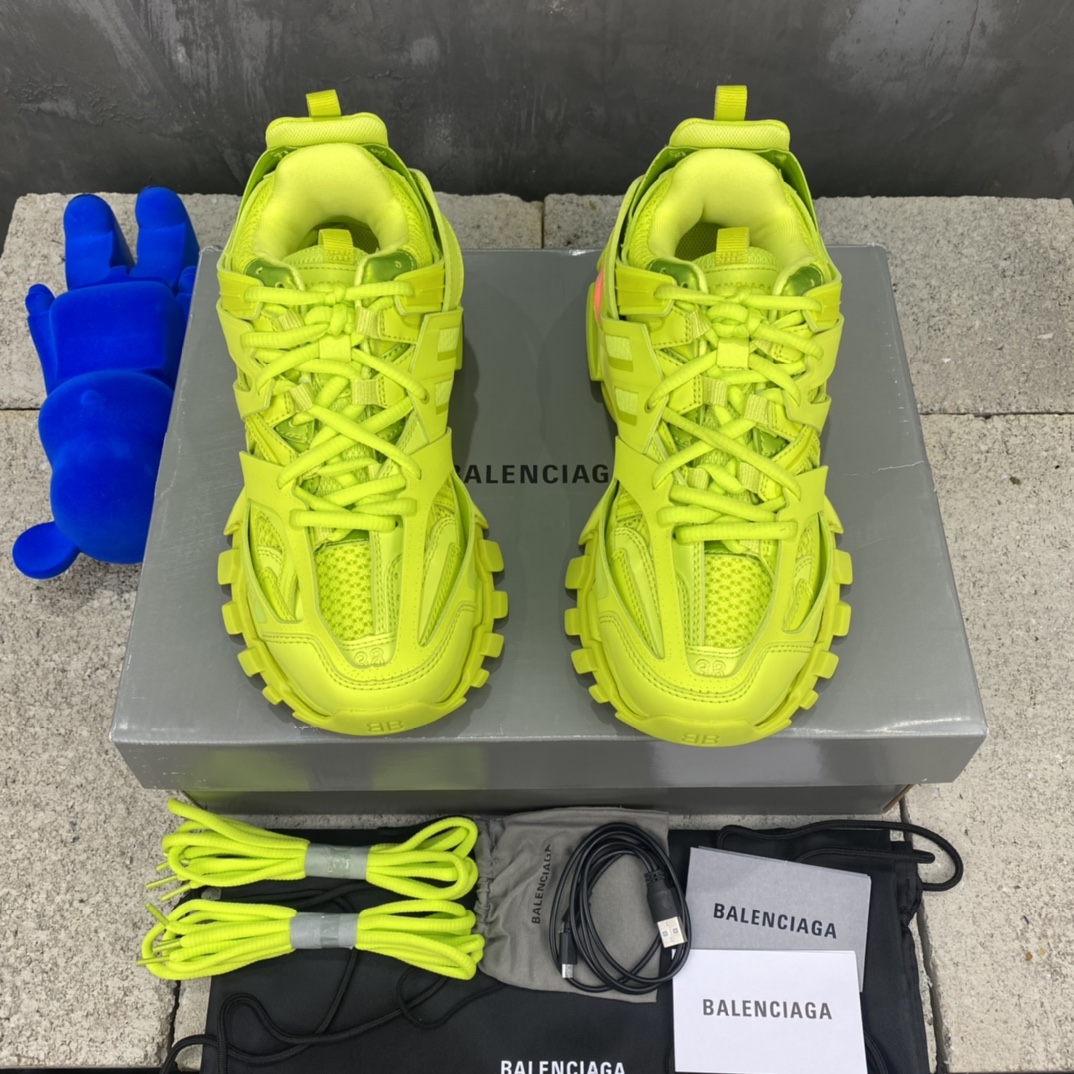 Balenciaga Track LED Sneakers Neon Yellow