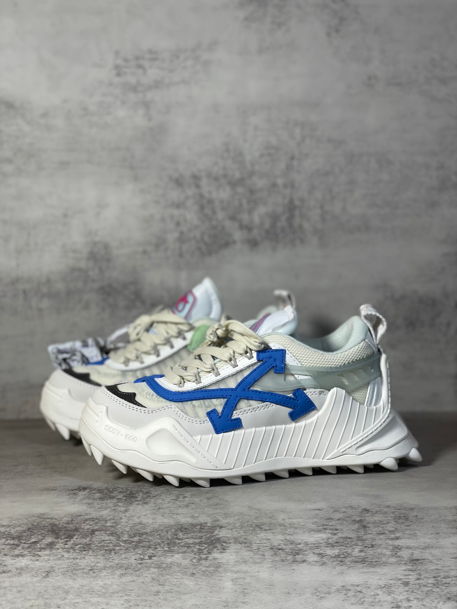 Off-White ODSY-1000 Chunky Sneakers White/Blue