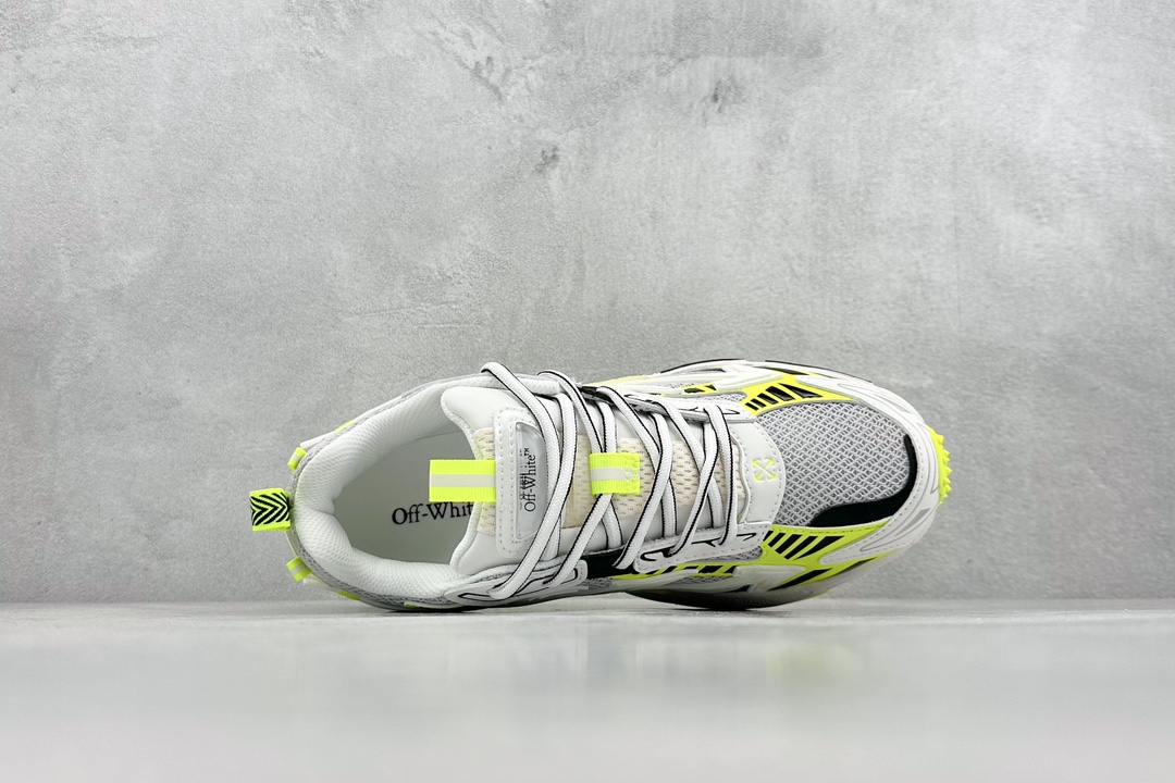 Off-White Chunky Mesh Sneakers White Neon Yellow