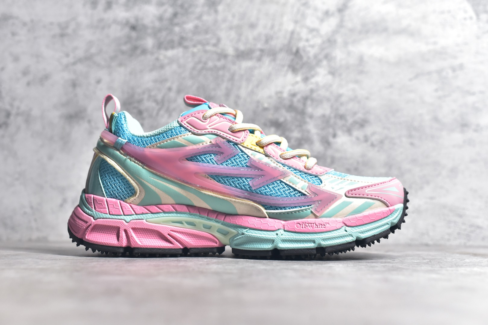 Off-White CO 3D Print Running Shoes Multicolor