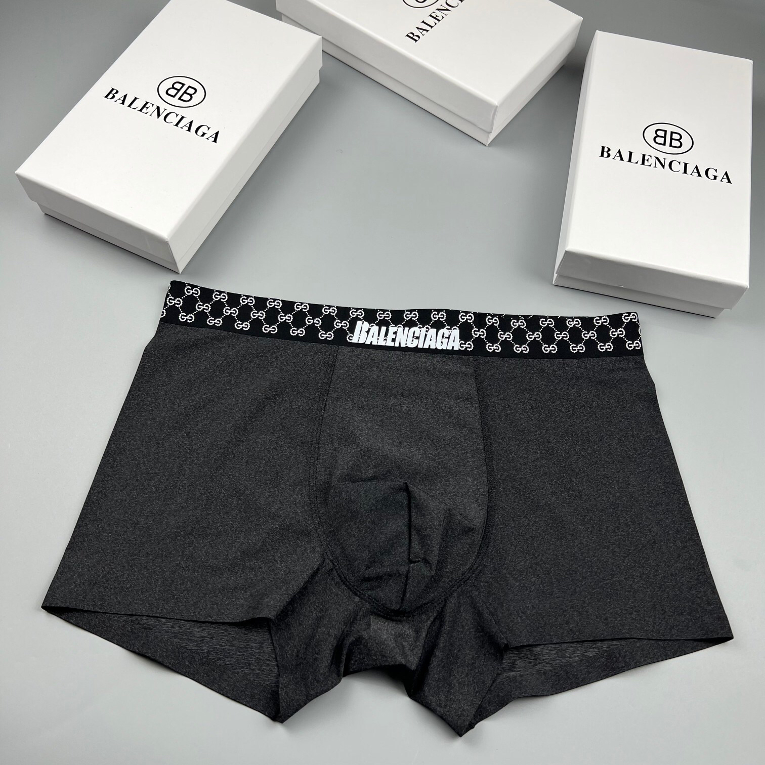 Balenciaga Ice Silk Boxer Briefs 3-Pack Multicolor