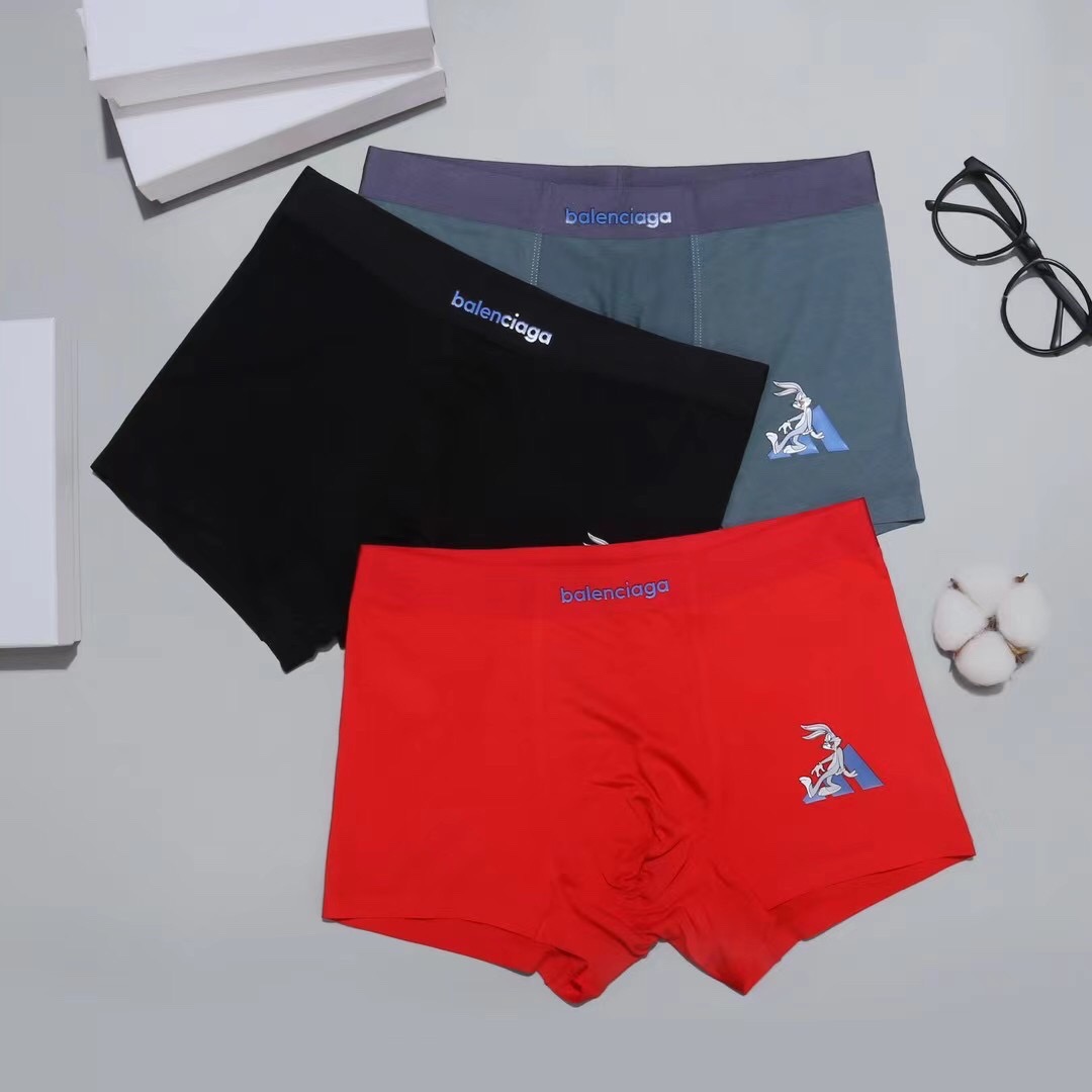 Balenciaga Seamless Modal Boxer Briefs 3-Pack Multicolor