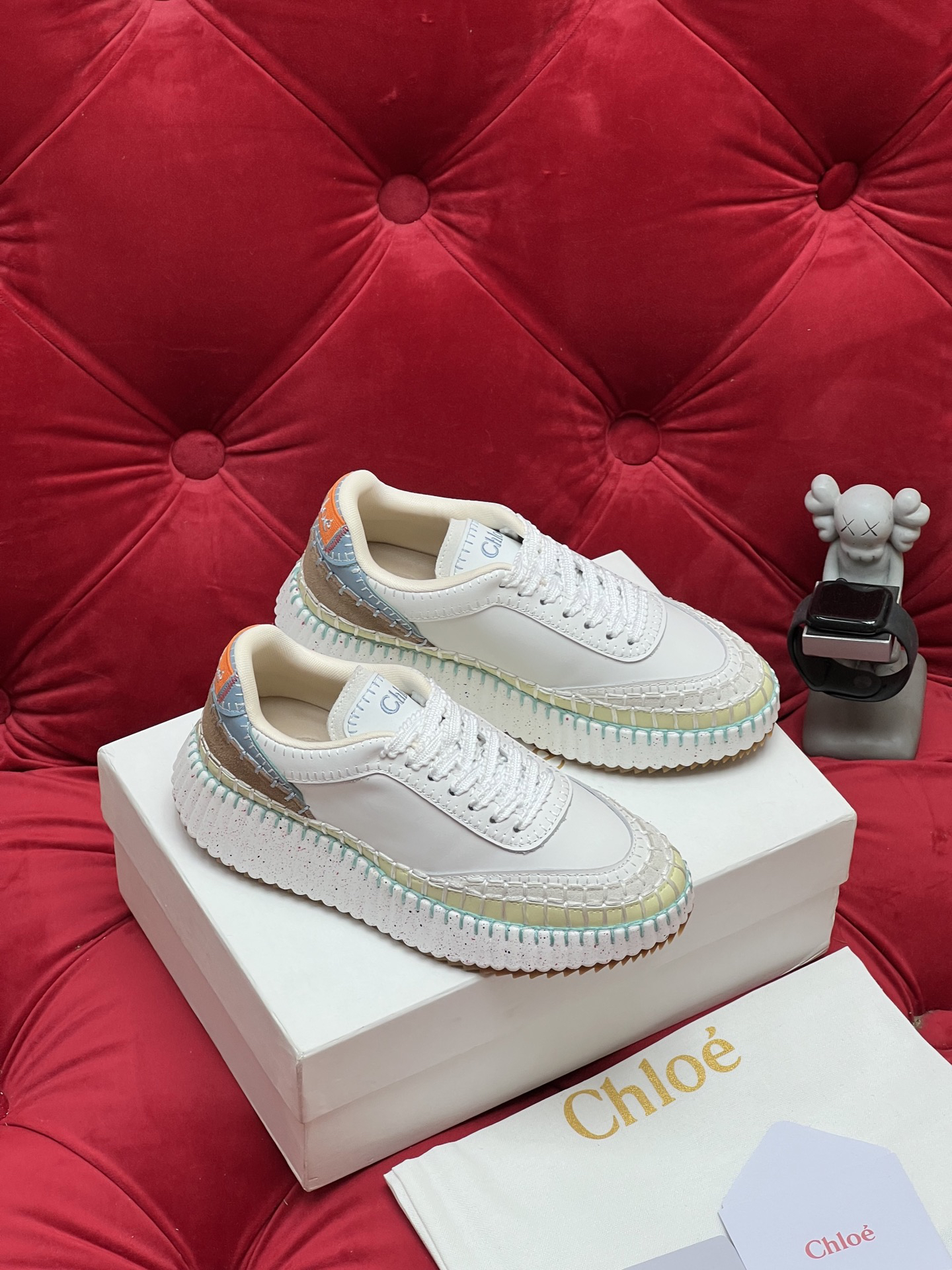 Chloe Platform Casual Sneakers Multicolor