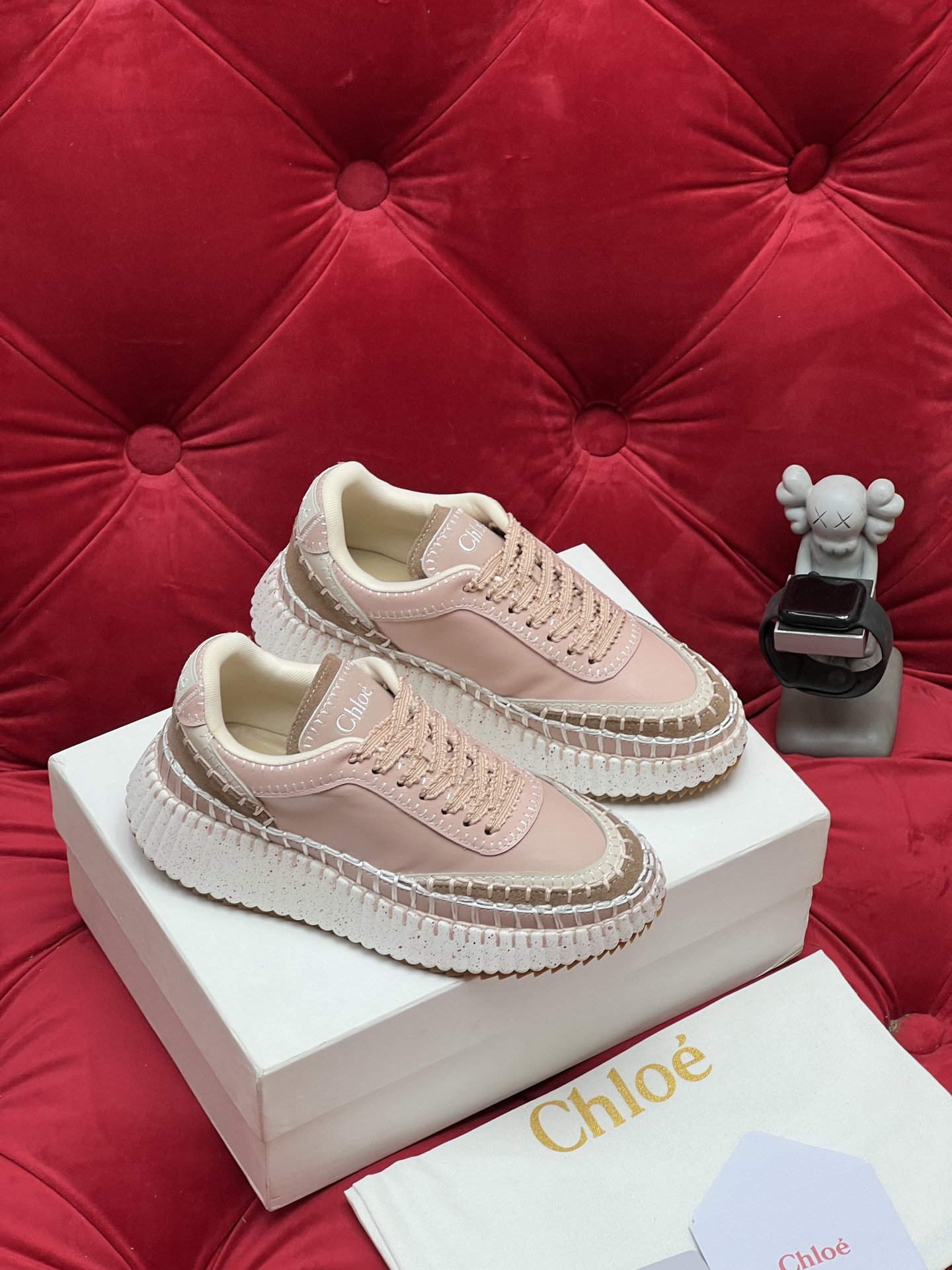 Chloe Platform Sneakers Pink
