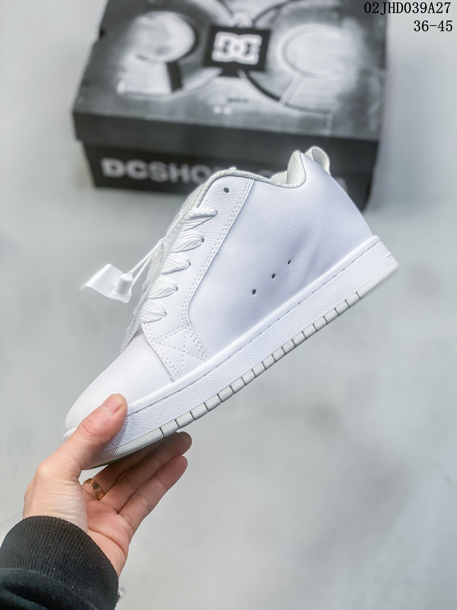 DC Shoes Low-Top Skate Sneaker White/Green