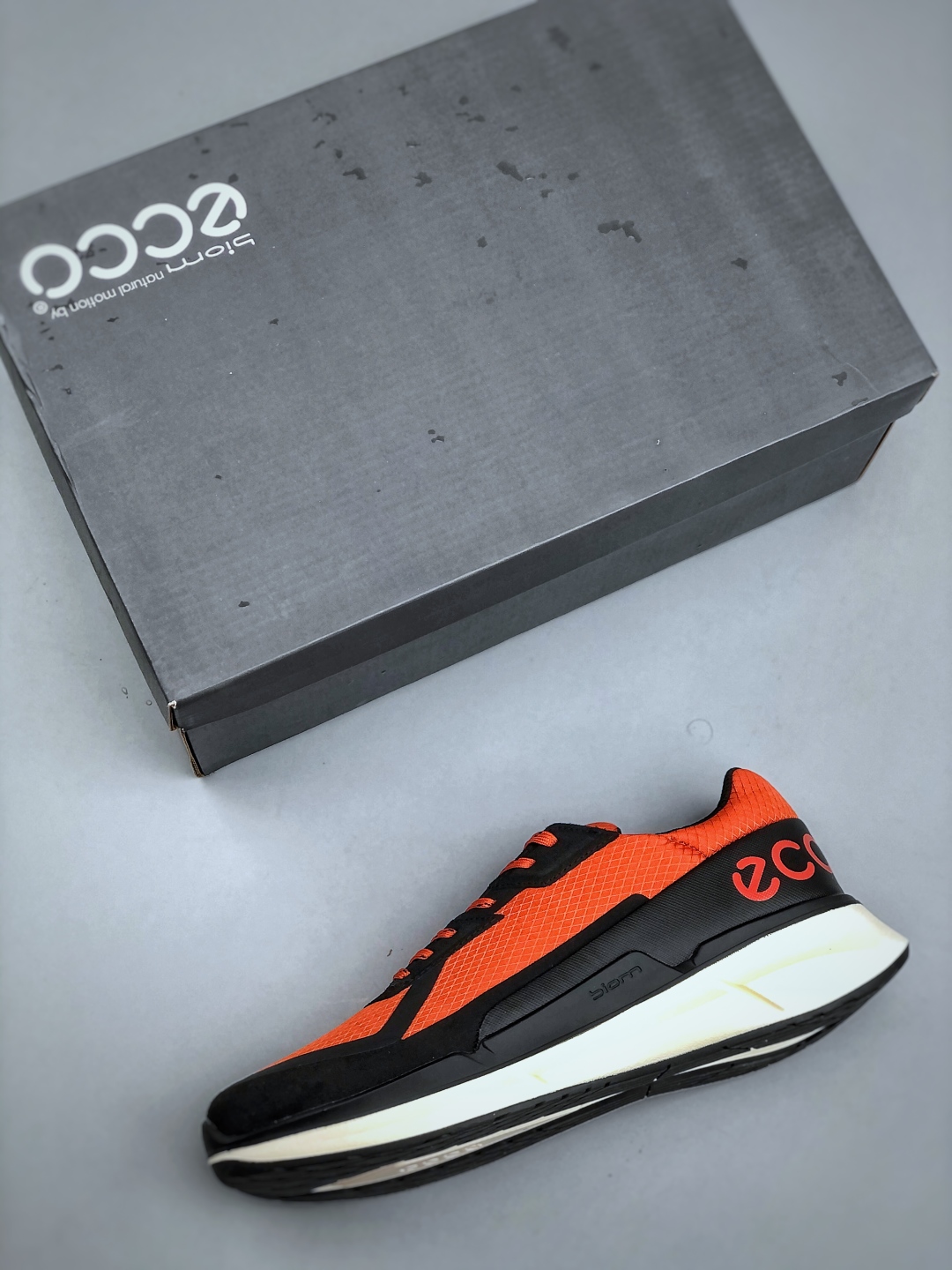 ECCO Breathable Running Sneakers Orange