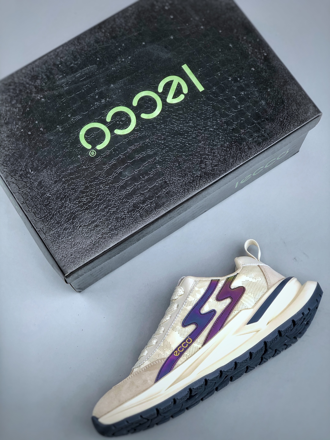 ECCO Lightweight Running Sneakers Beige