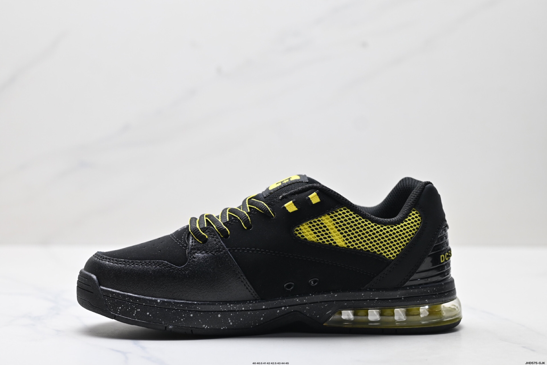 DC Shoes Air Cushion Sneaker Black/Yellow