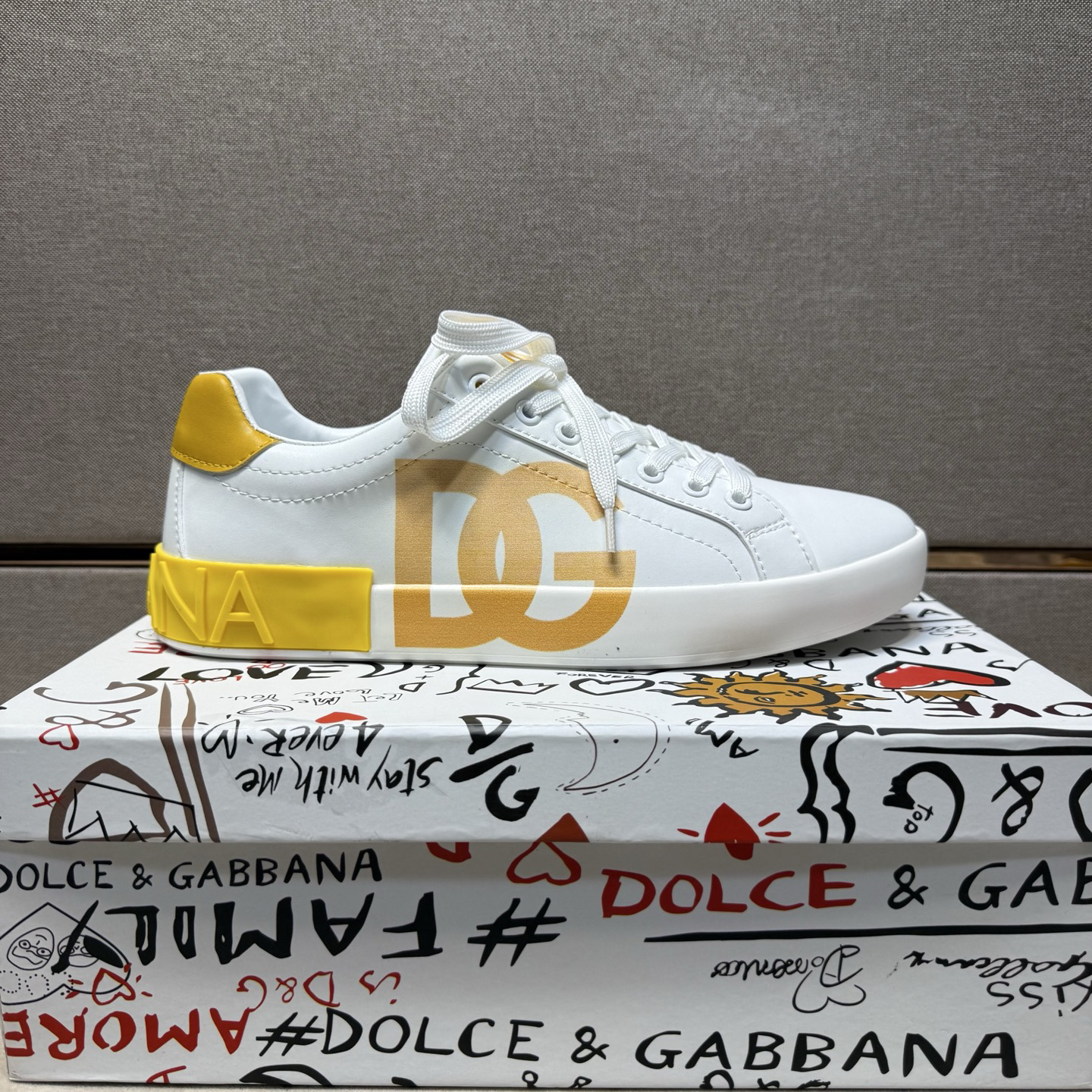 Dolce & Gabbana Casual Sneakers White/Yellow