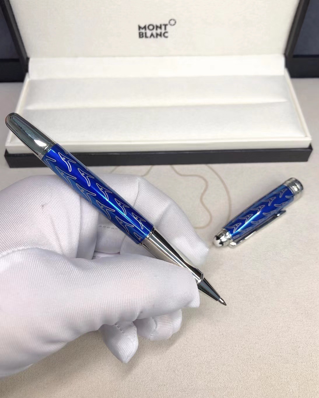 Montblanc Meisterstuck 163 Ballpoint Pen Blue