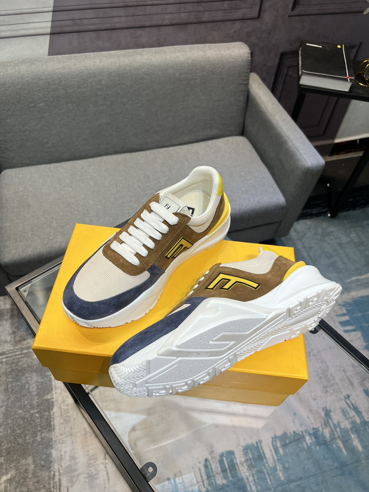 Fendi Chunky Casual Sneakers Multi
