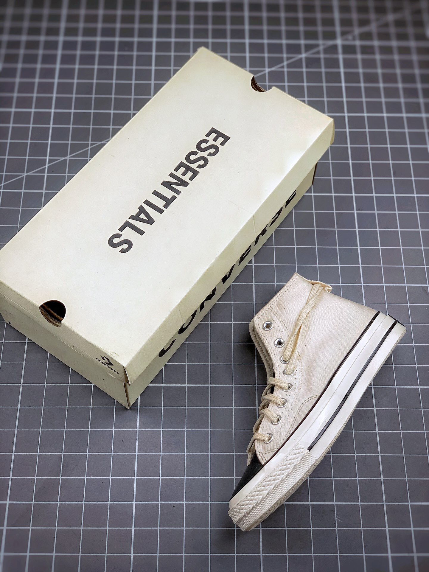 Essentials x Converse Chuck 70 High Black Beige