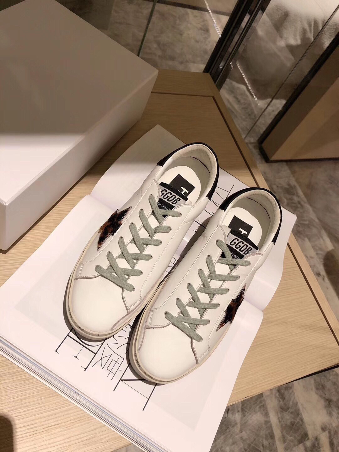 Golden Goose Hi Star Platform Sneakers White/Black