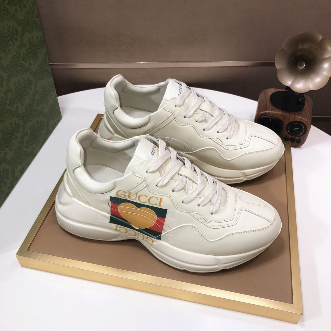 Gucci Heart Logo Dad Sneakers Off-White