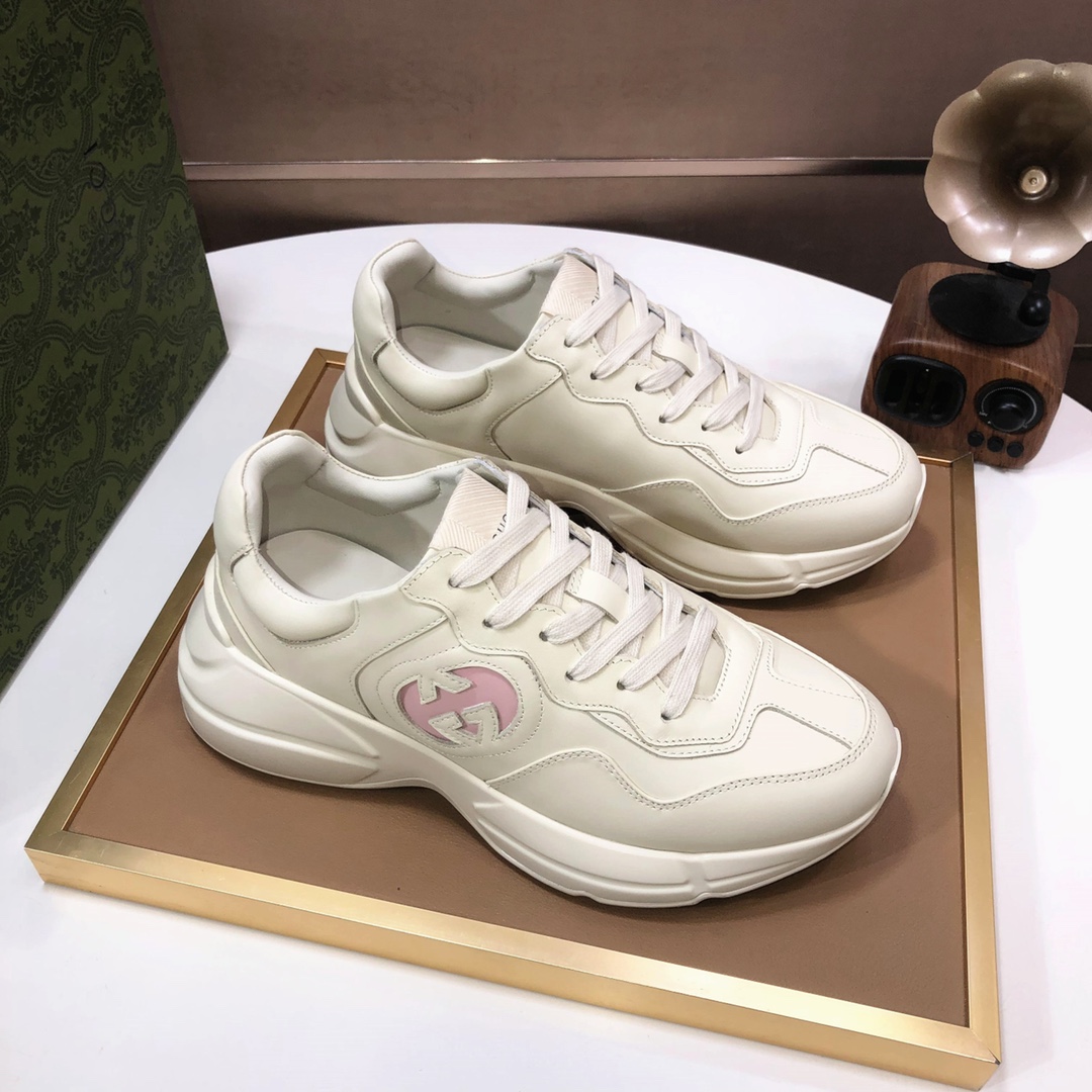 Gucci Chunky Dad Sneakers Beige/Pink