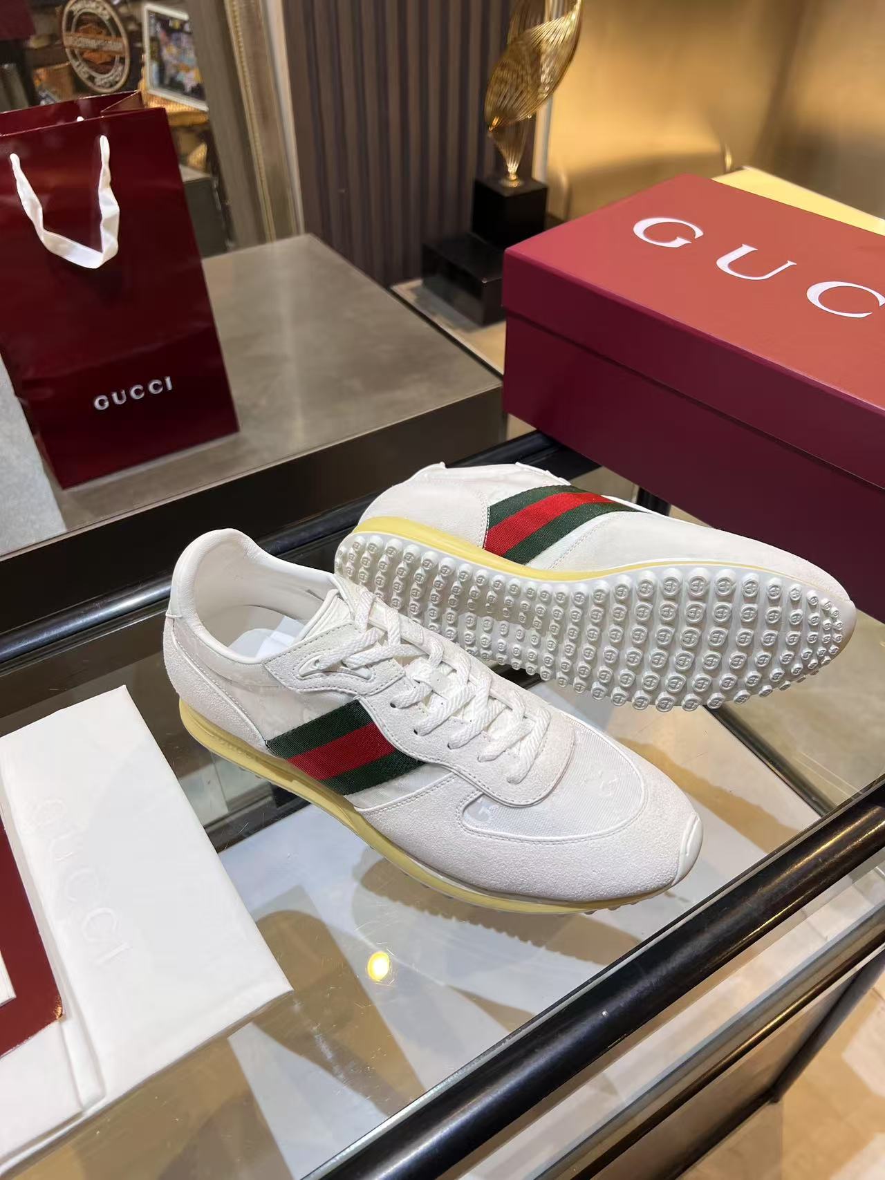 Gucci Re-Motion Platform Sneakers White