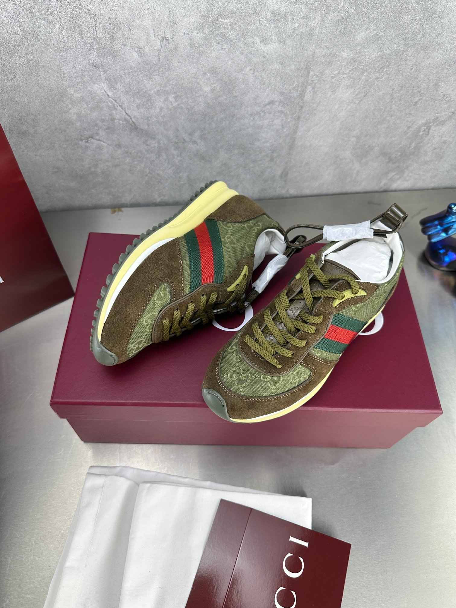 Gucci Re-Motion Platform Sneakers Green