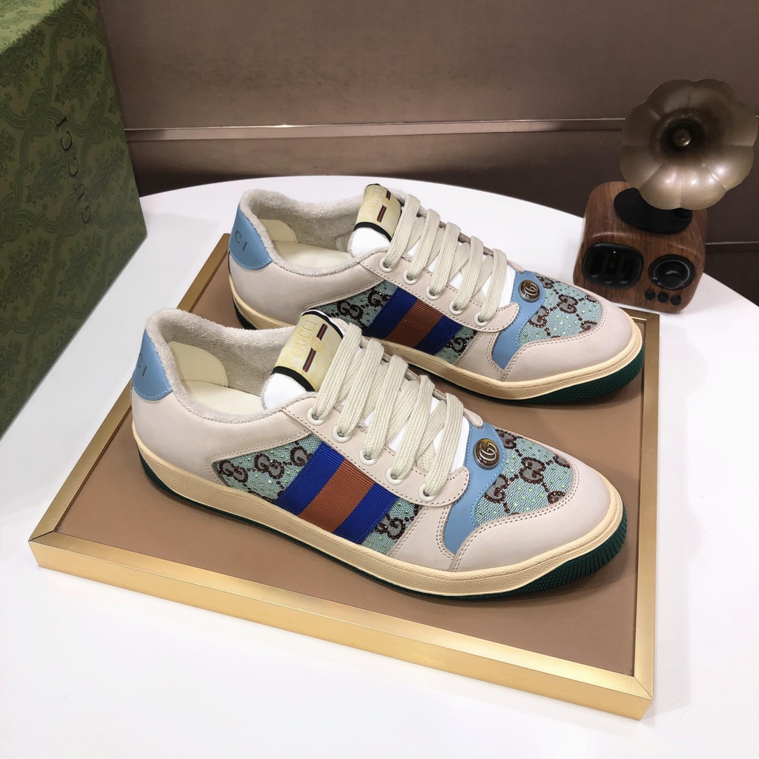 Gucci GG Canvas Low-Top Sneakers Multi-Color