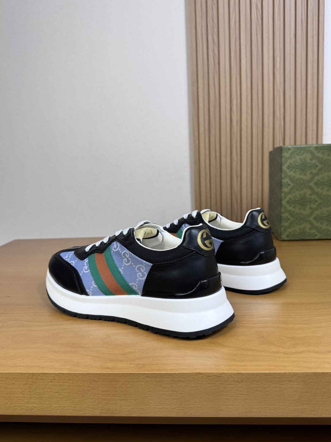 Gucci Web Stripe GG Sneaker Blue