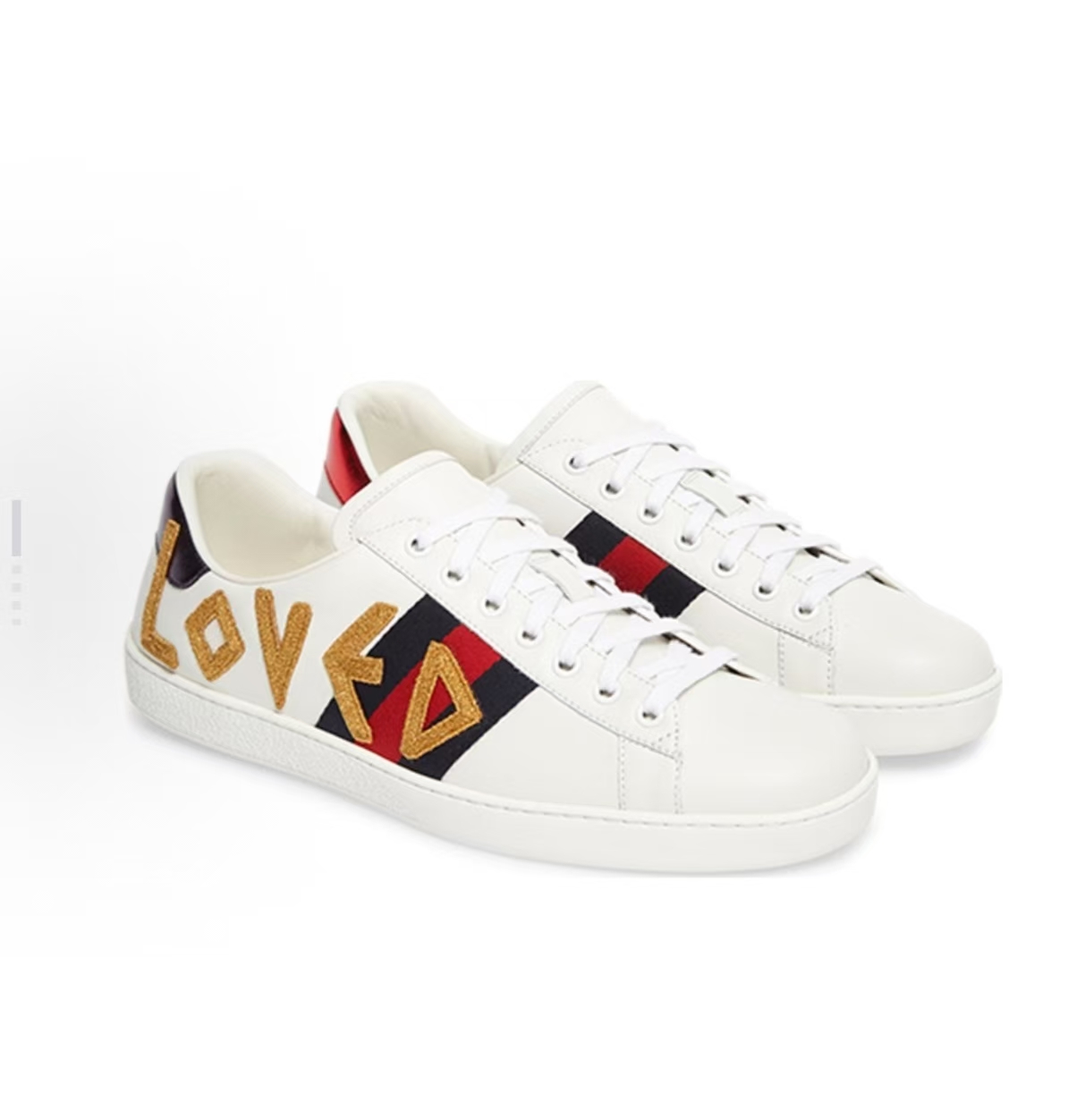 Gucci Ace LOVED Low-Top Sneakers Multicolor