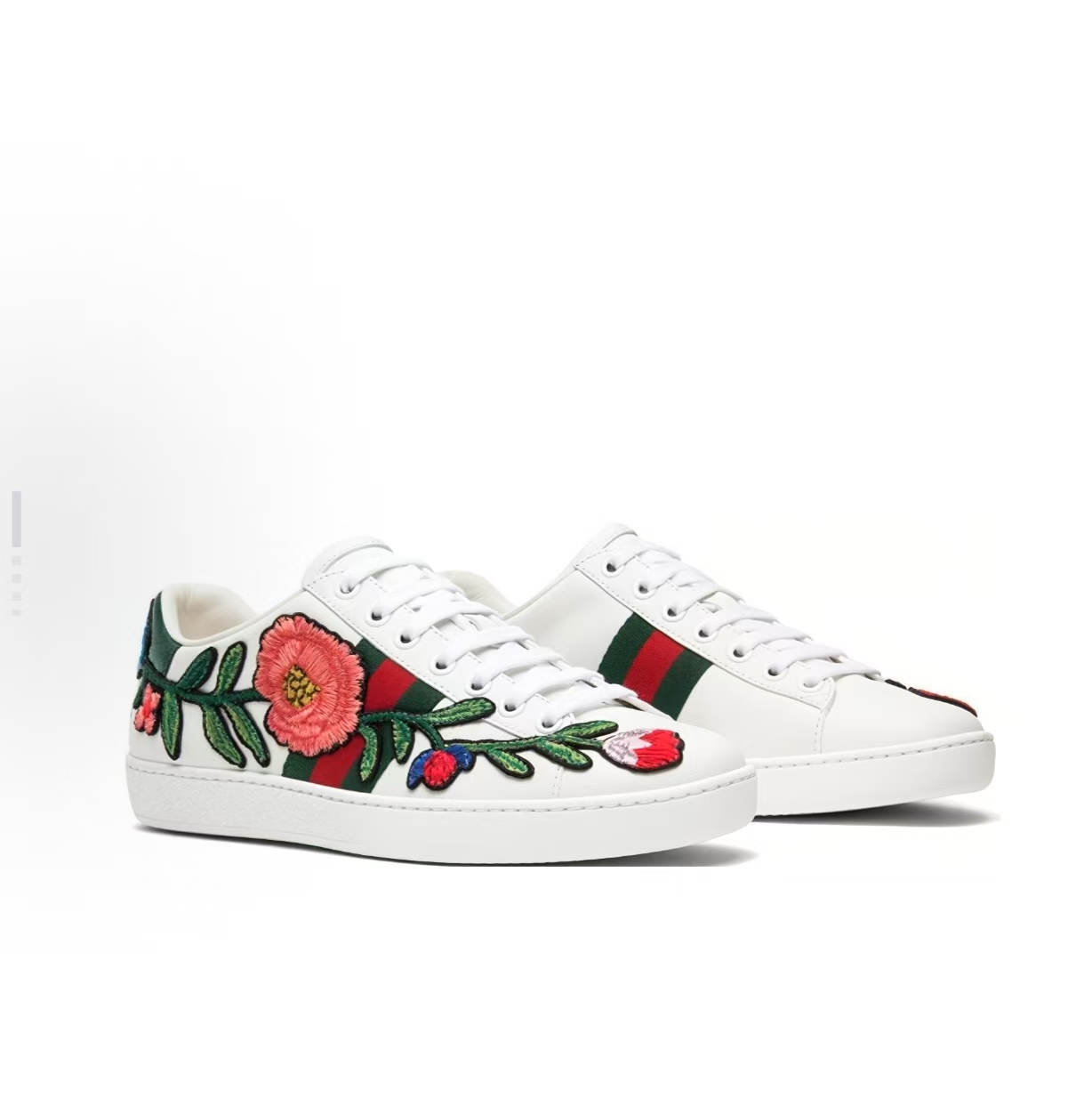 Gucci Ace Embroidered Low-Top Sneakers Multicolor