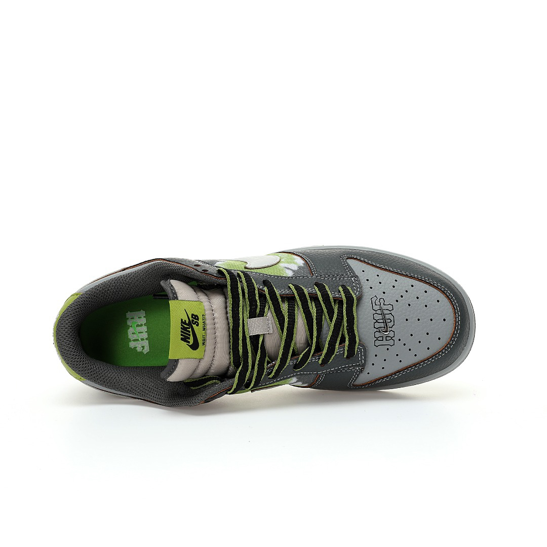 Nike SB Dunk Low HUF City Pack Sneakers Dark Grey Green
