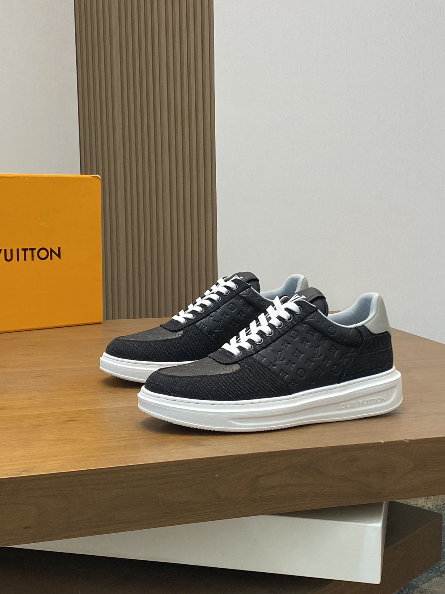 Louis Vuitton Monogram Low-Top Sneaker Black