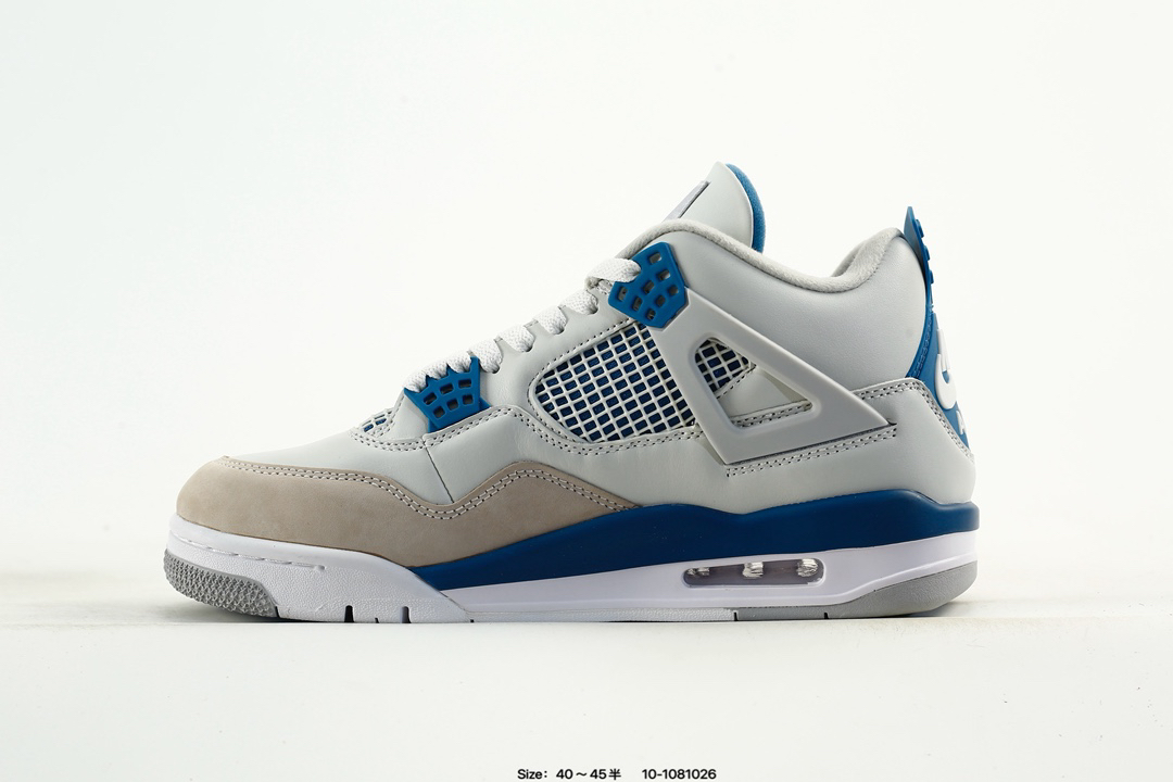 Nike Air Jordan 4 Retro OG Military Blue White Grey Blue