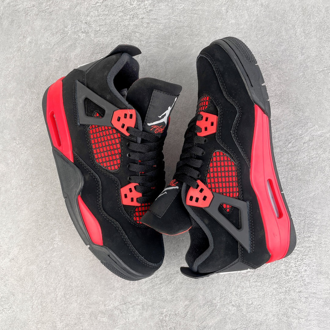 Jordan Air Jordan 4 Retro Suede Sneakers Black/Red