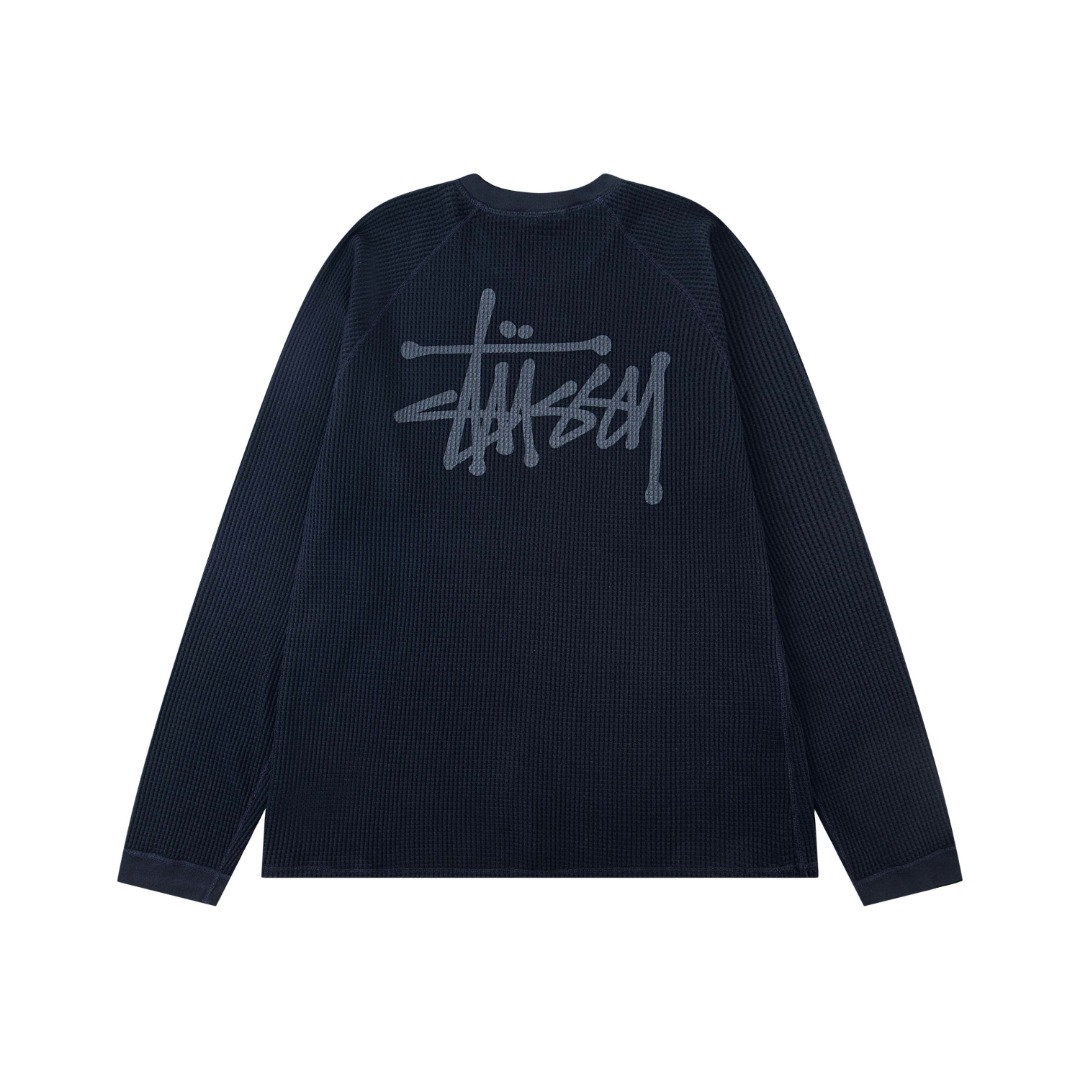 Stussy Waffle Logo Long Sleeve Tee Multicolor